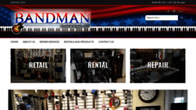 What Bandman.biz website looked like in 2020 (4 years ago)