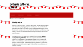 What Bethanialutheran.org website looked like in 2020 (4 years ago)