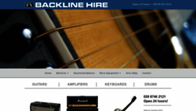 What Backline-hire-london.co.uk website looked like in 2020 (4 years ago)