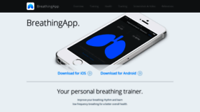 What Breathingapp.com website looked like in 2020 (4 years ago)
