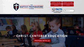 What Baptistprep.org website looked like in 2020 (4 years ago)