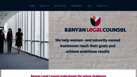 What Banyancounsel.com website looked like in 2020 (4 years ago)