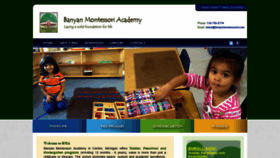 What Banyanmontessori.com website looked like in 2020 (6 years ago)