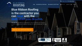 What Blueribbonroofingllc.com website looked like in 2020 (4 years ago)