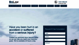What Bislaw.ca website looked like in 2020 (4 years ago)