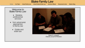 What Blakefamilylaw.ca website looked like in 2020 (4 years ago)