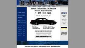 What Bostononlinelimo.com website looked like in 2020 (4 years ago)