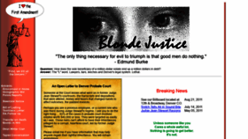 What Blondejustice.org website looked like in 2020 (4 years ago)