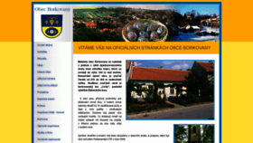 What Borkovany.cz website looked like in 2020 (4 years ago)