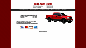 What Bullsautoparts.com website looked like in 2020 (4 years ago)