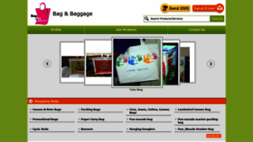 What Bagandbaggage.in website looked like in 2020 (6 years ago)