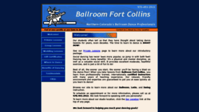 What Ballroomfortcollins.com website looked like in 2020 (4 years ago)