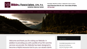 What Bibincpa.com website looked like in 2020 (4 years ago)
