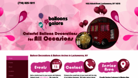 What Balloonsgalore.com website looked like in 2020 (4 years ago)