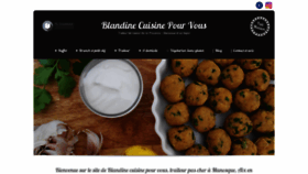 What Blandine-cuisine.fr website looked like in 2020 (4 years ago)