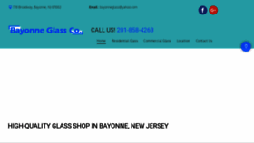 What Bayonneglass.com website looked like in 2020 (4 years ago)