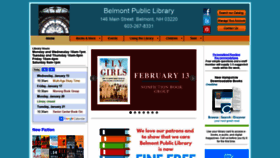 What Belmontpubliclibrary.org website looked like in 2020 (4 years ago)