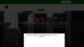 What Bierwinkel-leiden.nl website looked like in 2020 (4 years ago)