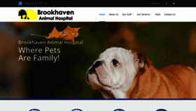 What Brookhavenanimalhosp.com website looked like in 2020 (4 years ago)