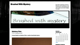What Brushedwithmystery.com website looked like in 2020 (4 years ago)