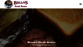What Brianssteakhouse.com website looked like in 2020 (4 years ago)