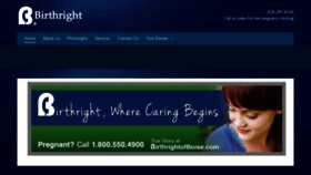 What Birthrightofboise.com website looked like in 2020 (4 years ago)