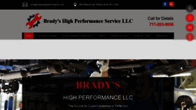 What Bradyshighperformanceservice.com website looked like in 2020 (4 years ago)