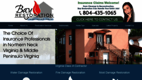 What Bay-restoration.com website looked like in 2020 (4 years ago)