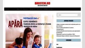What Brosteni.ro website looked like in 2020 (4 years ago)