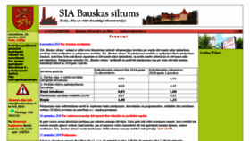 What Bauskassiltums.lv website looked like in 2020 (4 years ago)