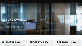 What Blackwells-law.co.nz website looked like in 2020 (4 years ago)