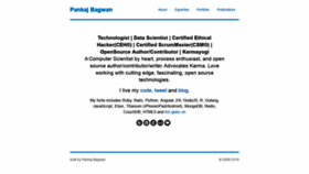What Bagwanpankaj.com website looked like in 2020 (6 years ago)