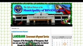 What Binangonan.gov.ph website looked like in 2020 (4 years ago)