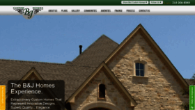 What Bjcustomhomes.com website looked like in 2020 (4 years ago)