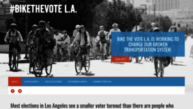 What Bikethevote.com website looked like in 2020 (4 years ago)