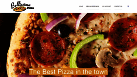 What Bellissimapizzeria.com website looked like in 2020 (4 years ago)
