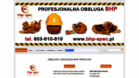 What Bhp-spec.pl website looked like in 2020 (4 years ago)