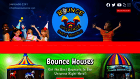 What Bounceuniverse.com website looked like in 2020 (4 years ago)