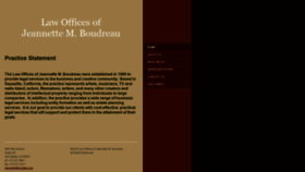 What Boudlaw.com website looked like in 2020 (4 years ago)