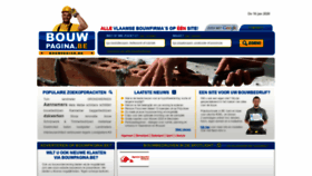 What Bouwpagina.be website looked like in 2020 (4 years ago)