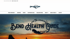 What Bendhealthguide.com website looked like in 2020 (4 years ago)