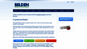 What Belden.cz website looked like in 2020 (4 years ago)