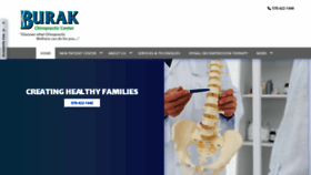What Burakchiropractic.com website looked like in 2020 (4 years ago)