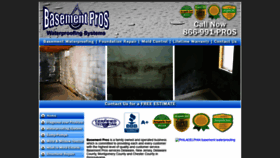 What Basementpros.net website looked like in 2020 (4 years ago)