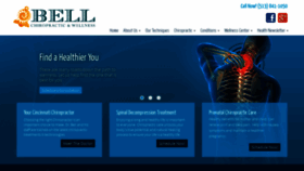 What Bellcincychiro.com website looked like in 2020 (4 years ago)