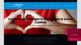 What Birminghamcardiology.co.uk website looked like in 2020 (4 years ago)