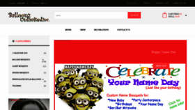What Balloonzunlimited.com website looked like in 2020 (4 years ago)