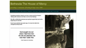What Bethesdahouseofmercy.org website looked like in 2020 (4 years ago)
