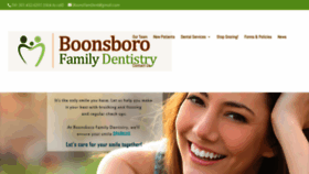 What Boonsborofamilydentistry.com website looked like in 2020 (4 years ago)