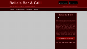 What Bellasbargrill.com website looked like in 2020 (4 years ago)